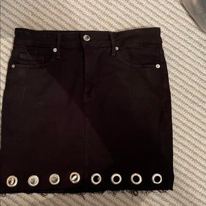 good american black skirt